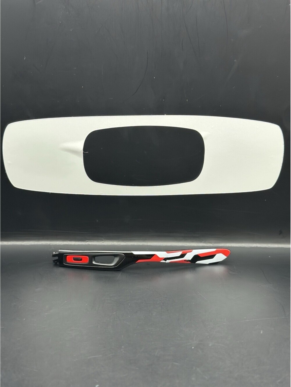 Oakley Dispatch II Polished Black OEM Left Replacement Arm OO9150-12